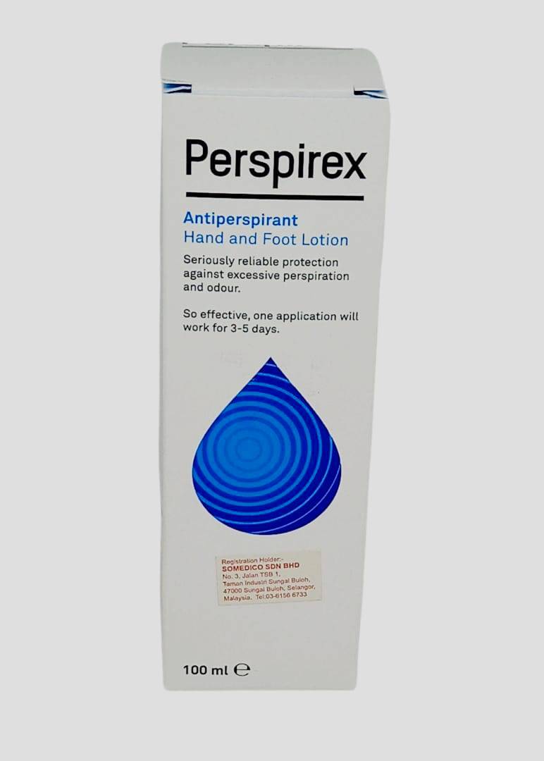 Perspirex Antiperspirant Hand and Foot Lotion 100ml